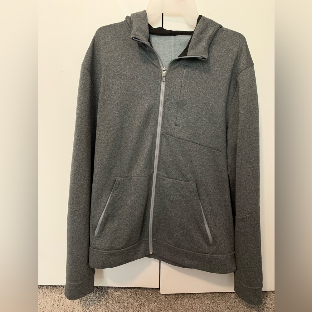 Lululemon City Sweat Full-Zip Hoodie in Heathered Ultra Light Gray